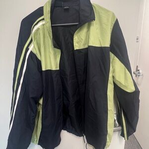 7. Women’s Navy Track Suit With Light Green Accents